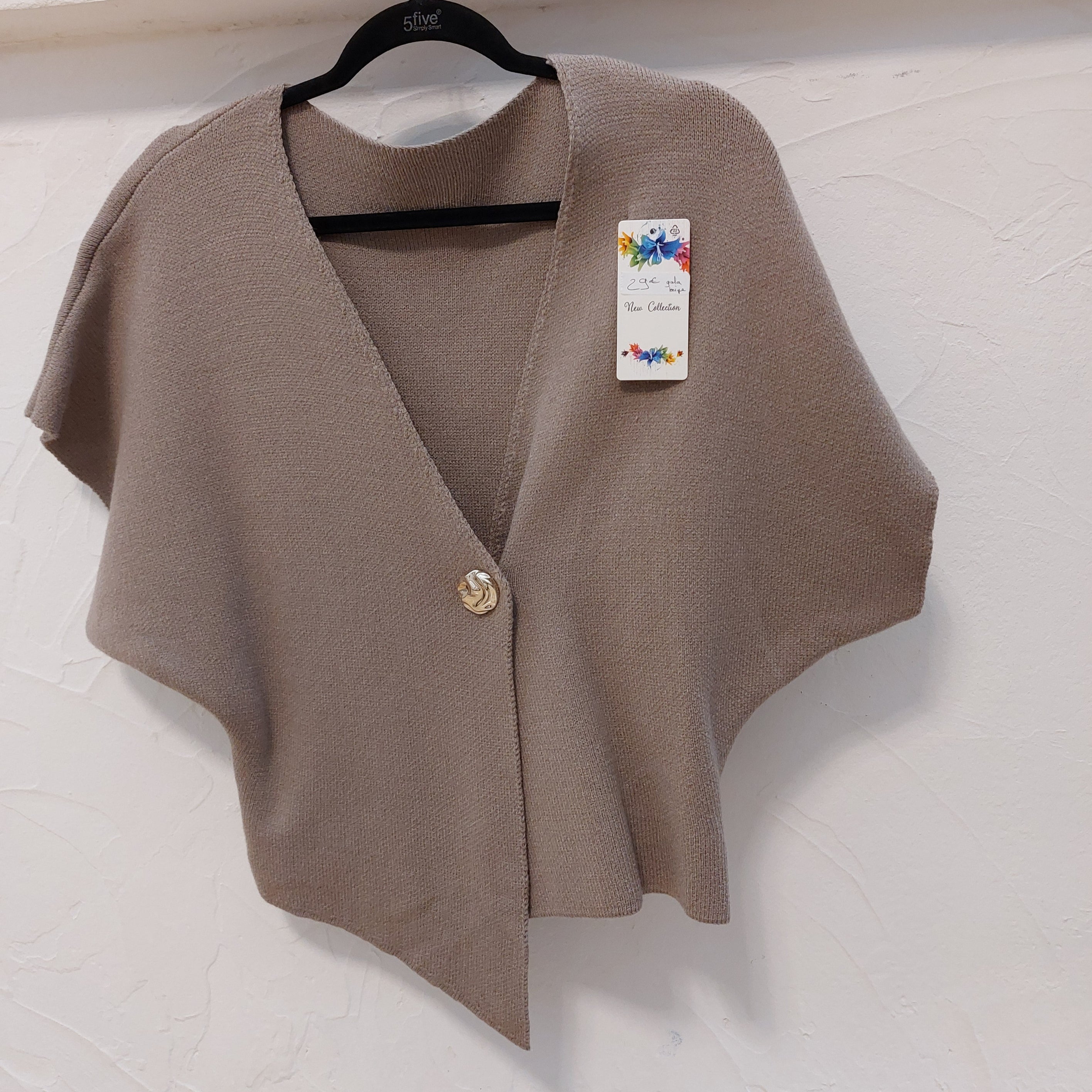 Gilet GALA Sans Manches - Asymétrique - 2 Coloris - Taille Unique 36-42