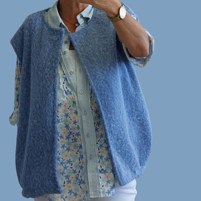 Gilet GORO Sans Manches Femme | Esprit Laine Bouillie | Style Bomber