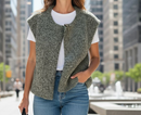 Gilet GORO Sans Manches Femme | Esprit Laine Bouillie | Style Bomber