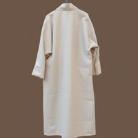 Manteau kimono Marceau crème - Vue alternative coupe longue 123cm- vue de dos