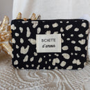 Pochette imprimé dalmatien et message "Bichette d'amour"