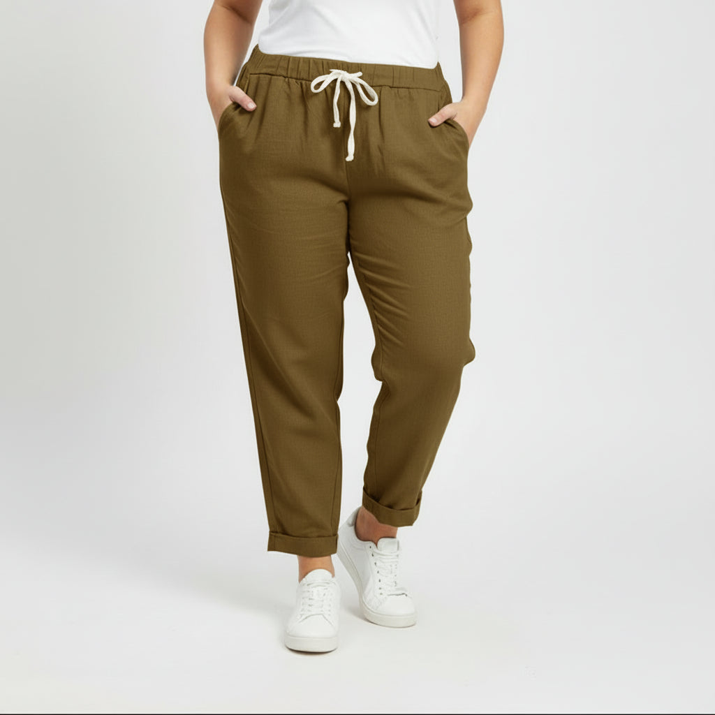 Pantalon Jango — Pantalon grande taille coupe jogging taille élastique stretch