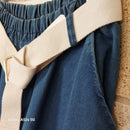 Pantalon Jordano – Jean Souple Coupe Droite Taille Élastique Ceinture Sangle