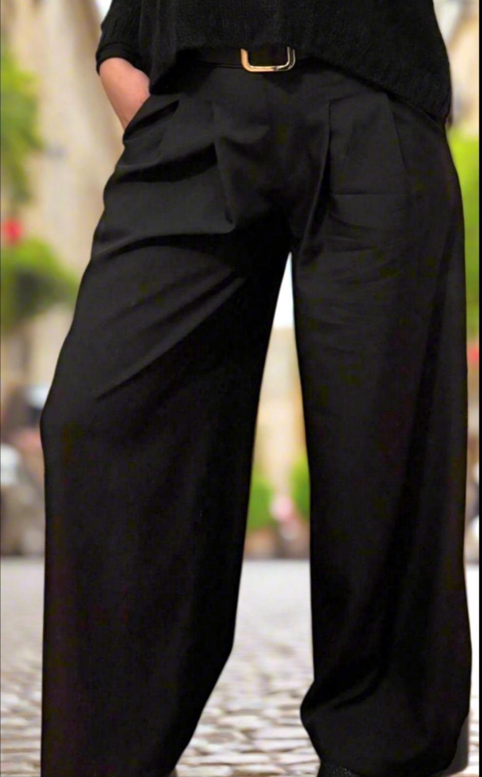 Pantalon Palazzo Léo - Taille Unique 36-40 - Ceinture Incluse