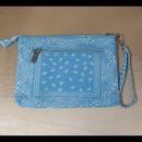Pochette Mando turquoise – vue de dos, bandoulière amovible