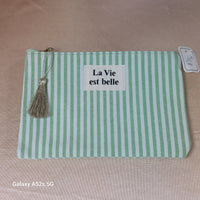 Pochette Mess1 — Pochette Tissu Message Cadeau Femme