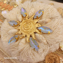 Pochette Tissu Nandi — Coquillages Pompons Dragonne Bohème Femme