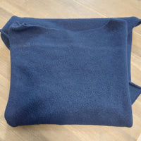 Poncho Zakaria maille extensible - Vue plié marine