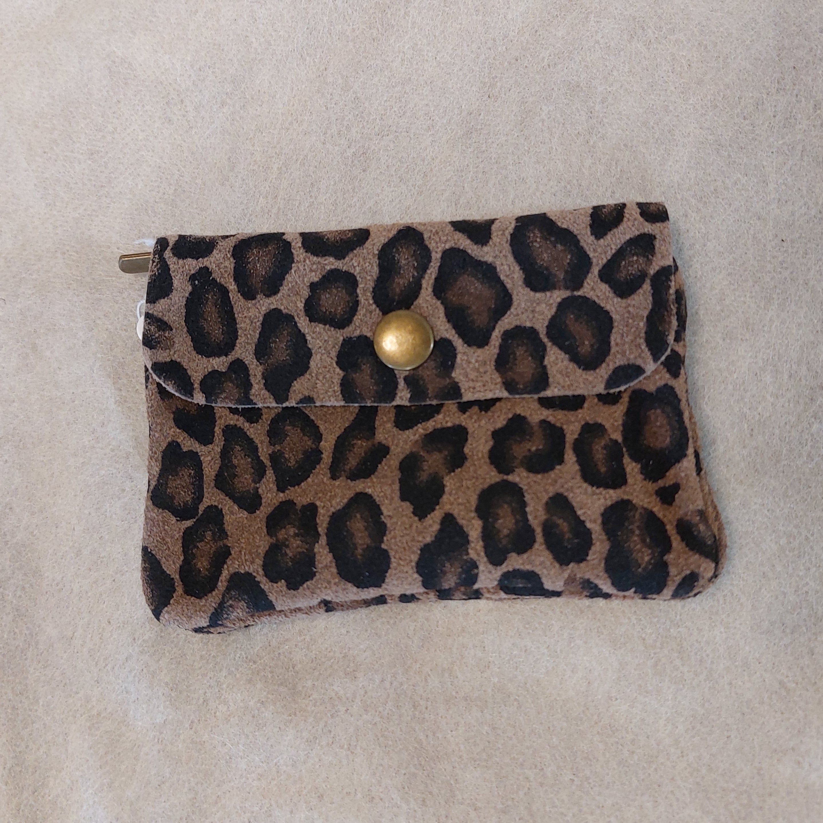 Portefeuille Nubuck SAFI - Petit Format 3 Compartiments Femme
