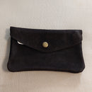 Portefeuille Tomar.n coloris choco en cuir nubuck doux au toucher