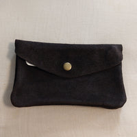 Portefeuille Tomar.n coloris choco en cuir nubuck doux au toucher