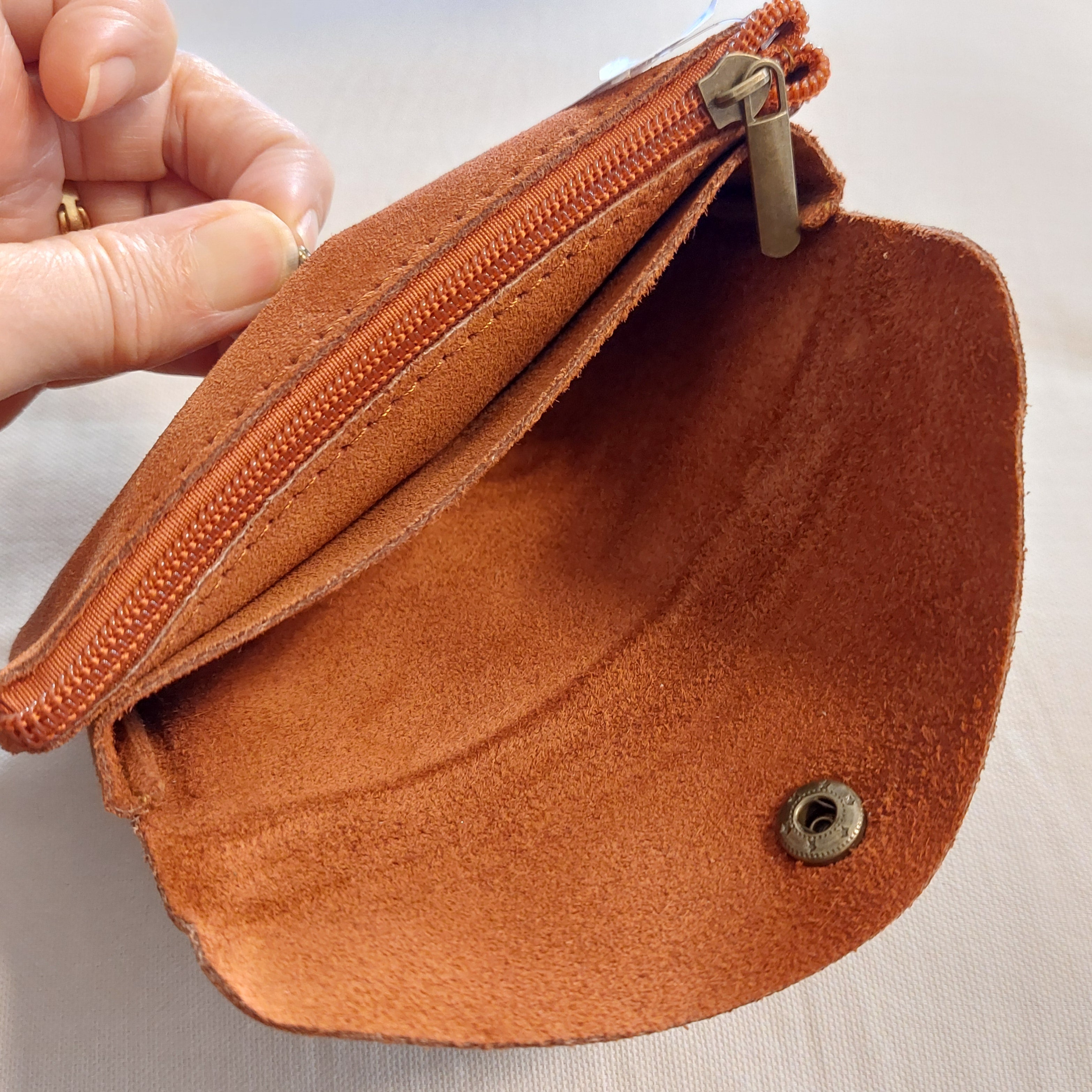 Portefeuille Tomar.n Cuir Nubuck - 2 Compartiments Zip & Pression