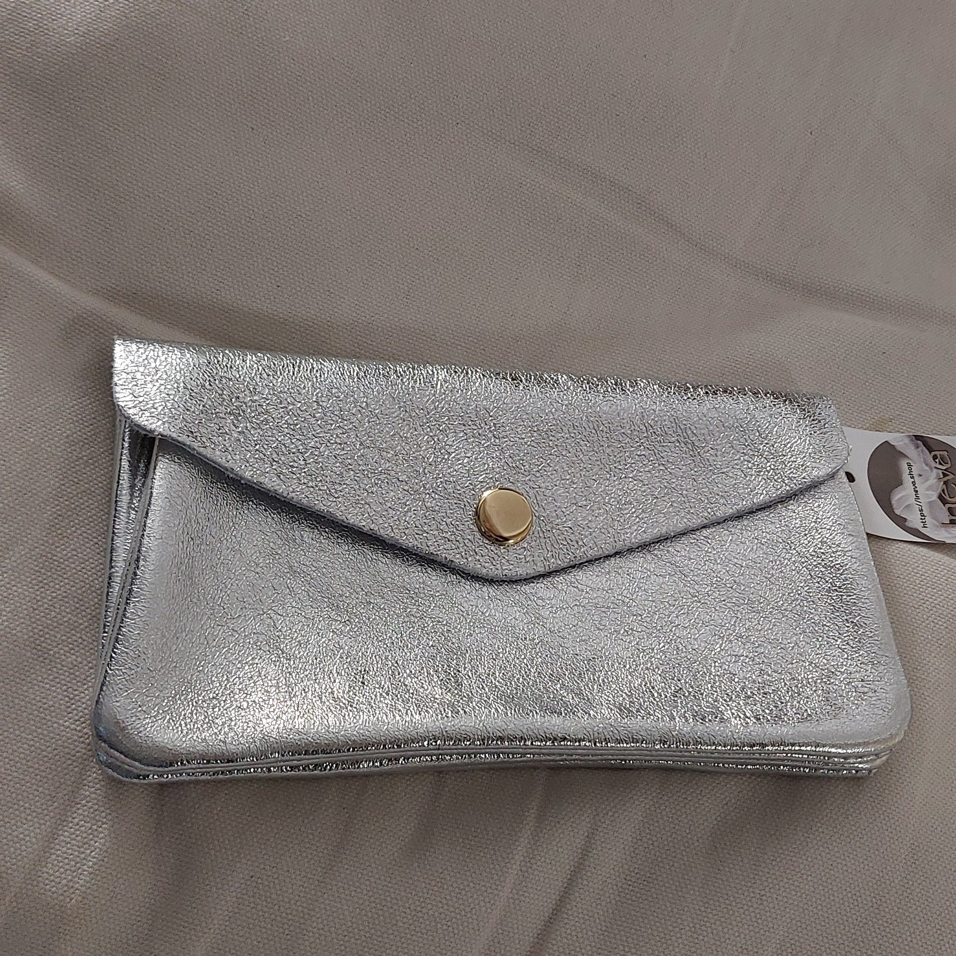 Portefeuille Tomar Cuir Irisé - 2 Compartiments Zip & Pression Femme