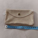 Portefeuille Tomari cuir irisé crême - format compact 14x8,5cm