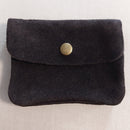 Portefeuille Vendas.n coloris choco en cuir nubuck avec finitions raffinées