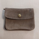 Portefeuille Vendas.n coloris taupe en cuir nubuck doux au toucher