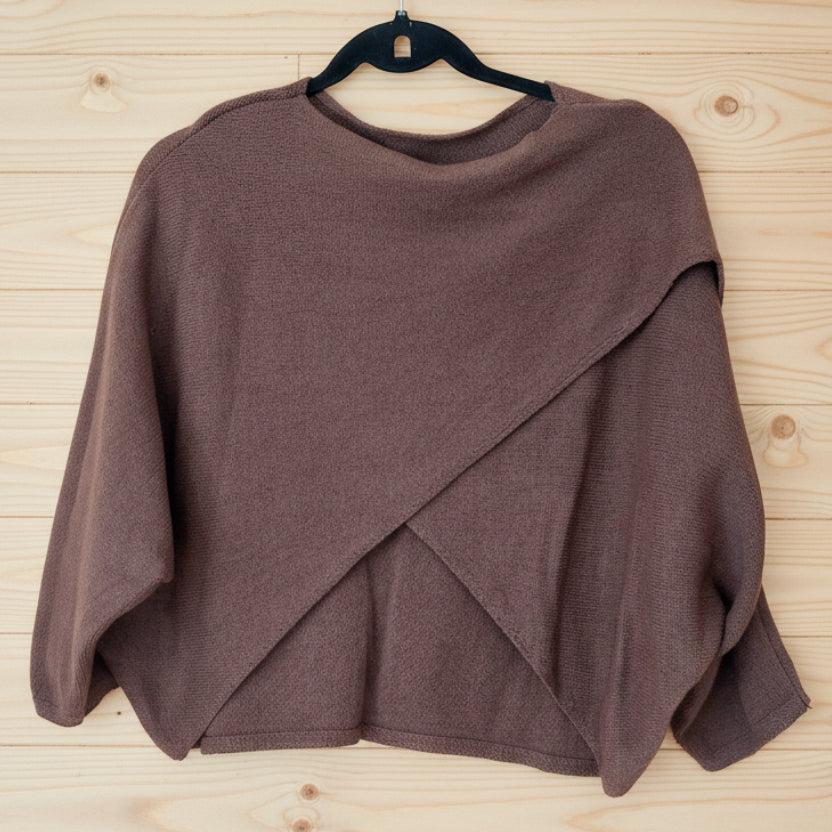 Pull Daryl Col Bateau - Manches Chauve-Souris Double Pan Femme