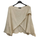 Pull Owen écru femme col bateau manches chauve-souris - Vue produit