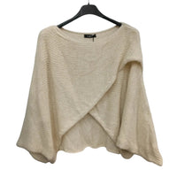 Pull Owen écru femme col bateau manches chauve-souris - Vue produit