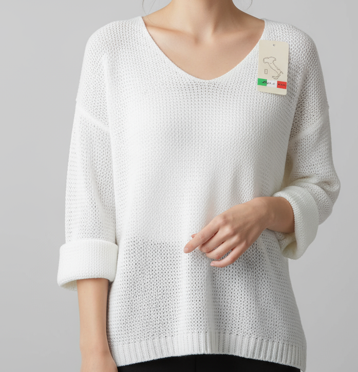 Pull Tobias - Maille Douce Col V Femme