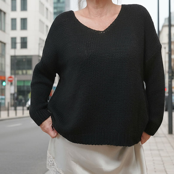Pull Antoine Col V Femme - Maille Douce