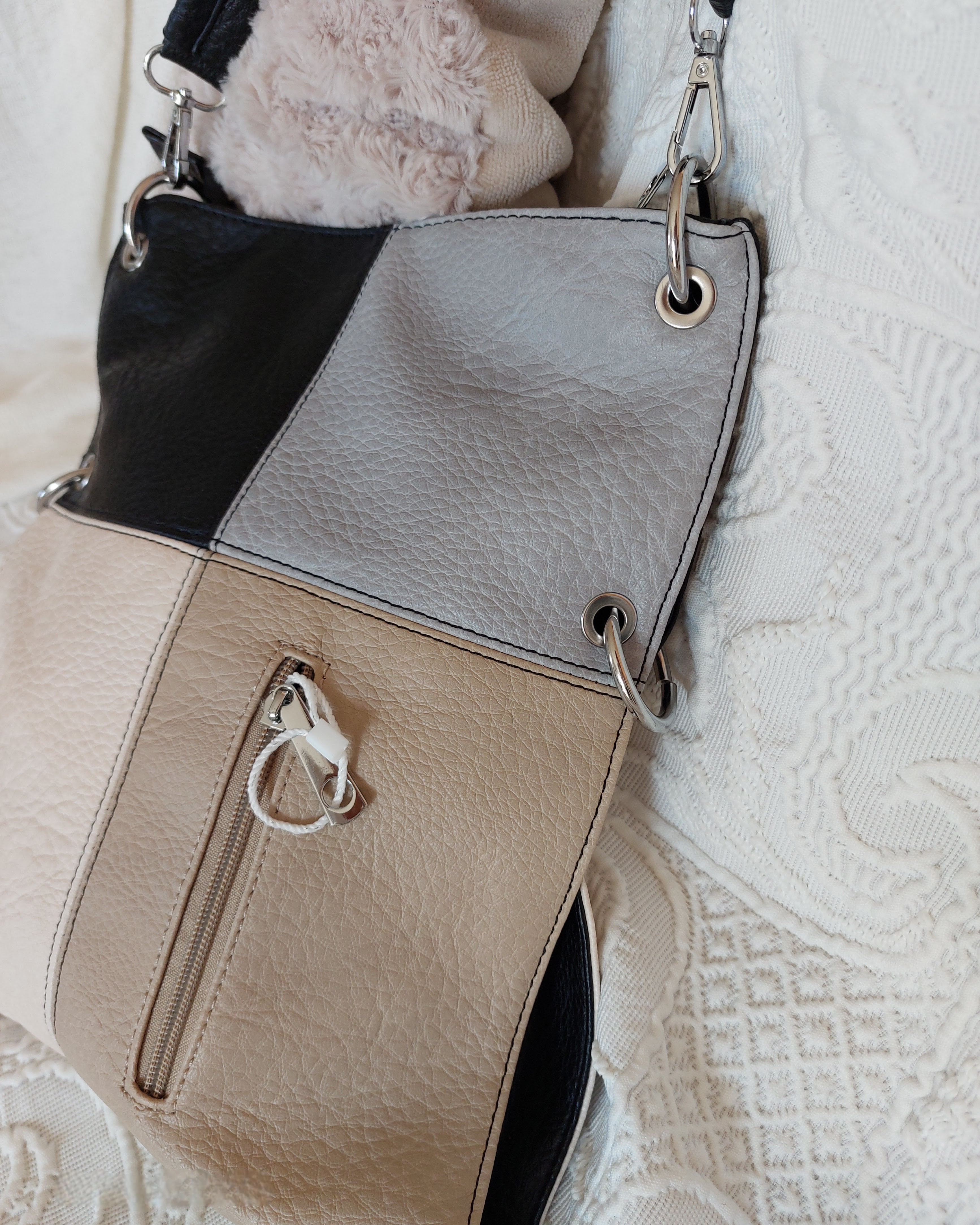 Sac à Main ARLEQUIN Simili Cuir - Bandoulière 3 en 1 Femme