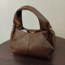 Sac Byblos forme bourse simili cuir grainé - bandoulière amovible et fermeture pression pratique
