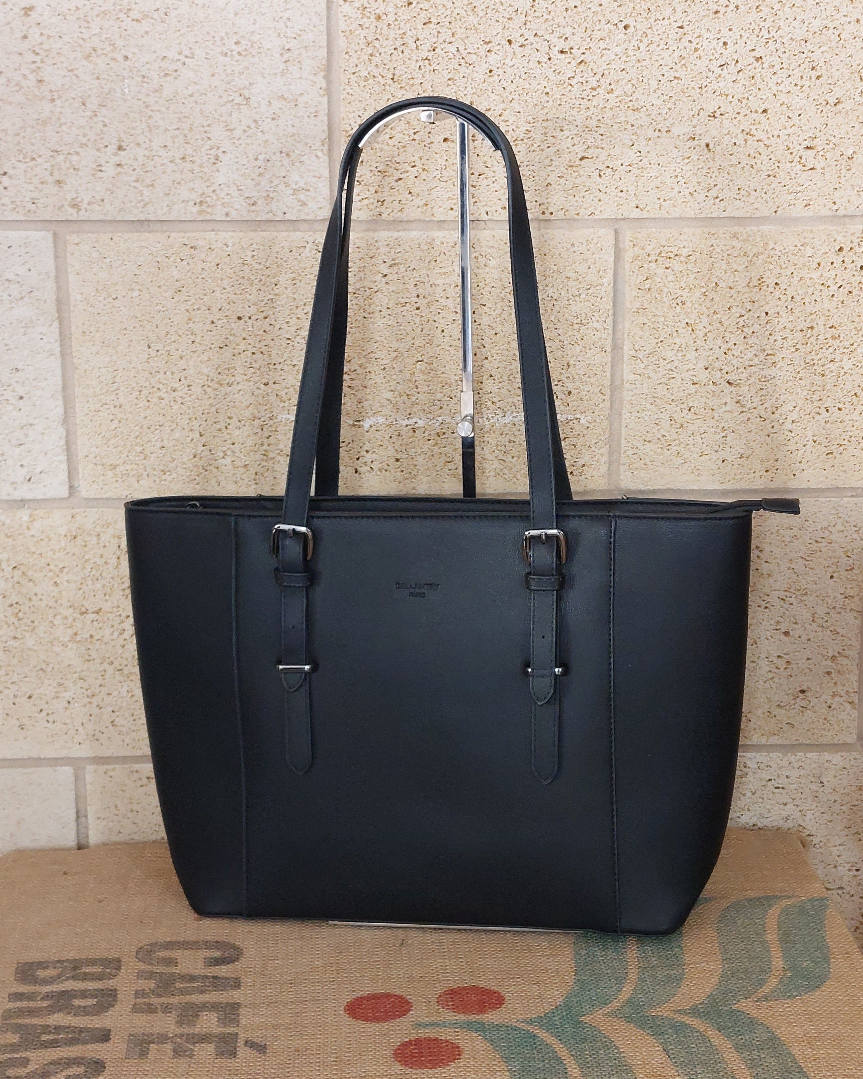 Sac Lecce — Simili Cuir Grainé Tote Bag Sac de Cours Working Girl Anses Réglables