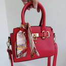 Petit Sac à Main Carré San Rémo — Cadenas & Foulard Bandoulière Femme