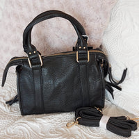 Sac à main Azilal noir - Vue de dos avec finitions et détails arrière
