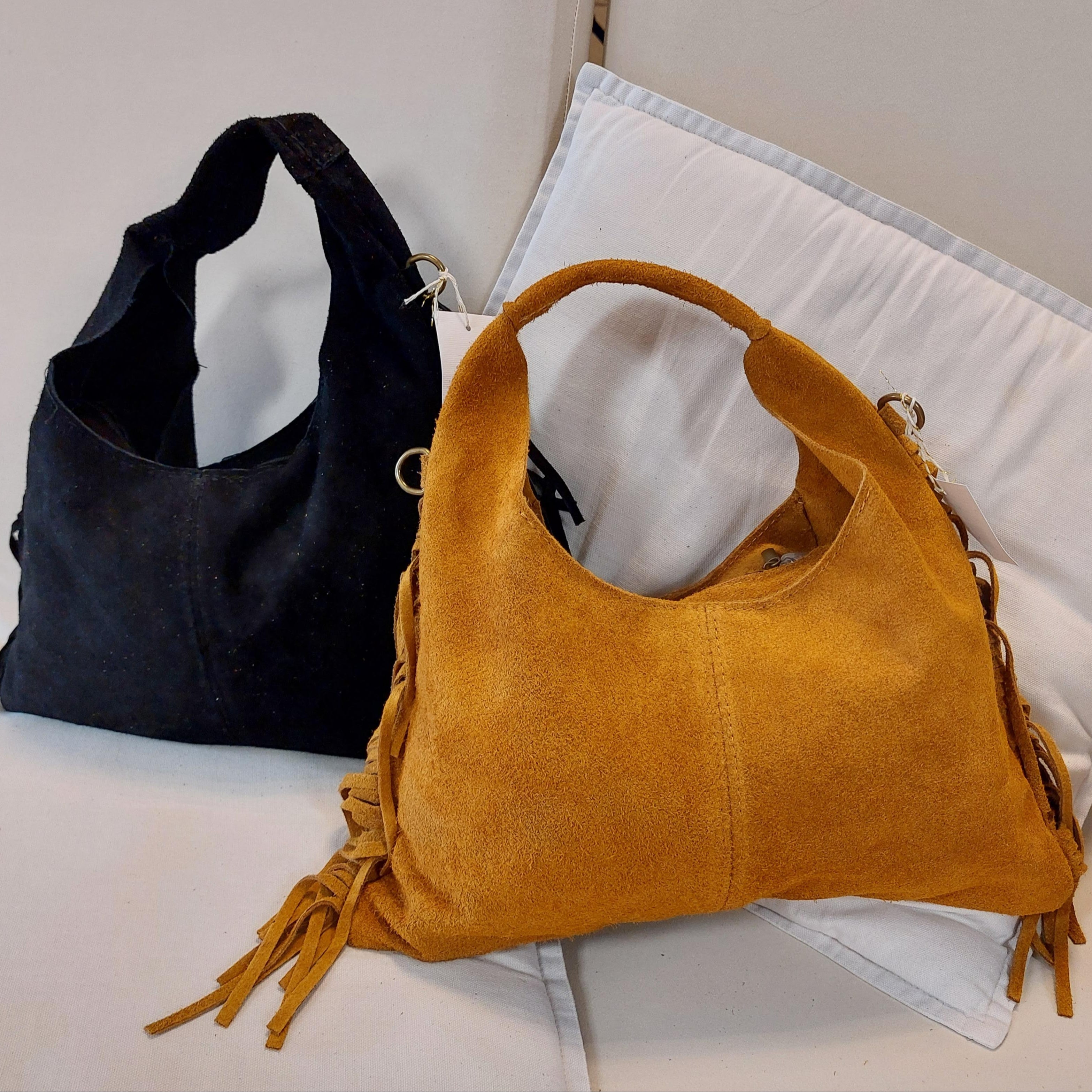 Sac à Main MAJO Nubuck Franges - Bohème Chic Femme