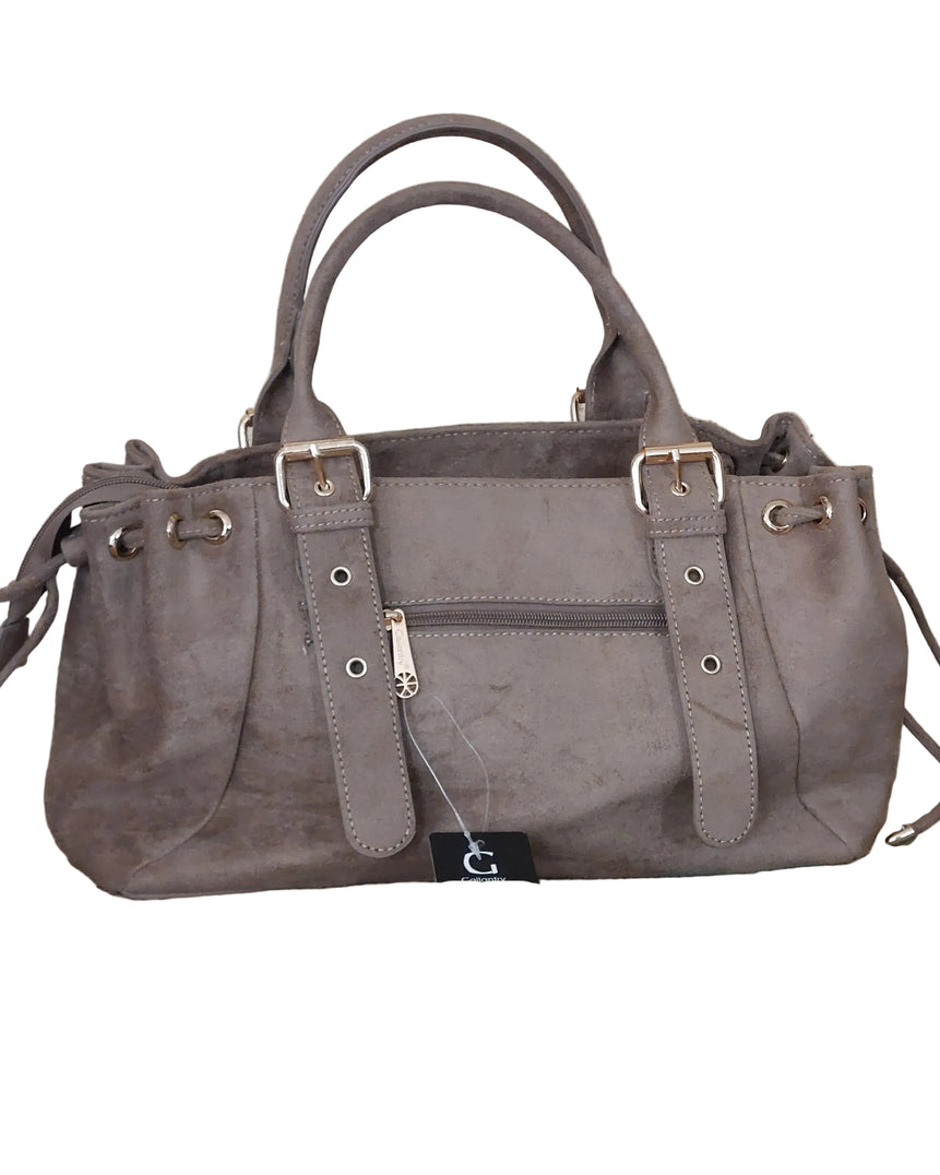 Sac Roma — Nubuck Synthétique Trapèze Cordons Coulissants Bandoulière Amovible