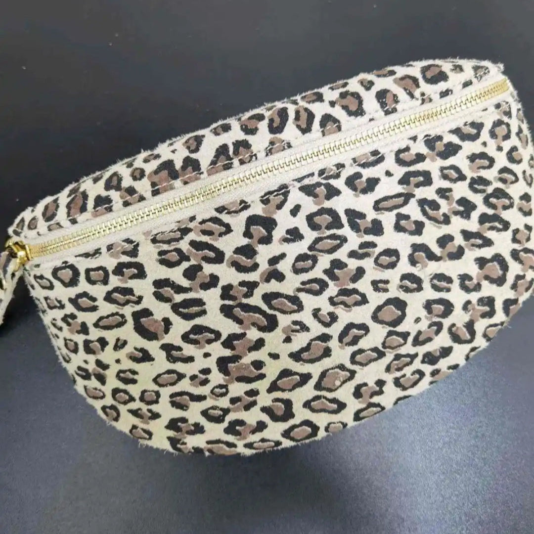 Sac Banane Lugano Léopard - Nubuck Italien Confort & Style
