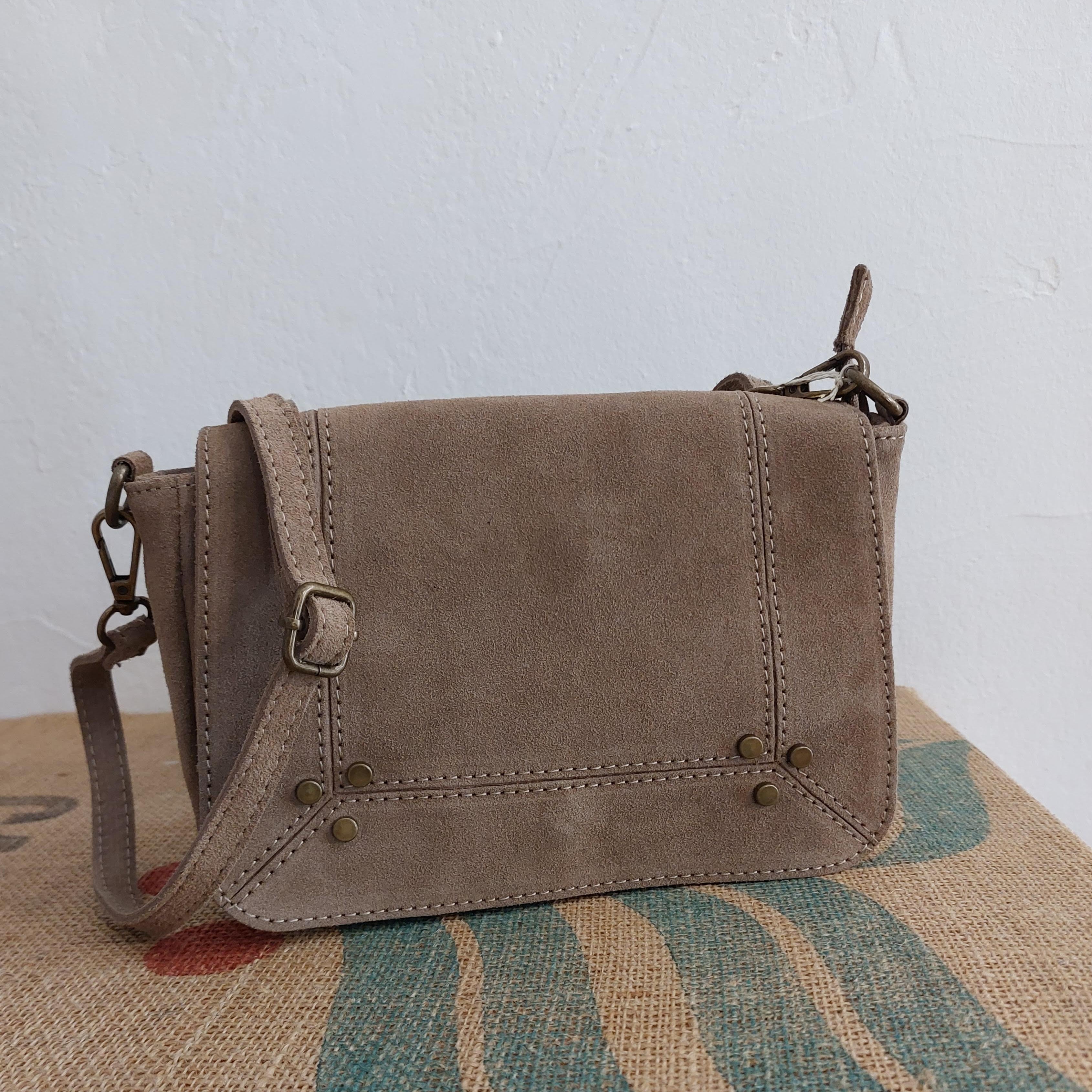 Sac à Main Cuir Agadir - Bandoulière Réglable Femme | Cuir Nubuck Premium