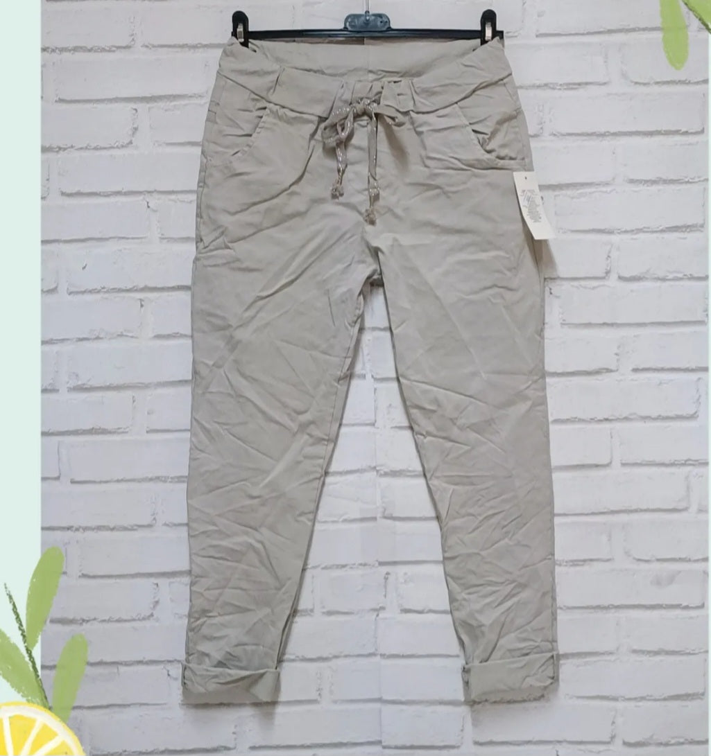 Pantalon Johnas Jogging Stretch – Viscose Souple, Taille Unique 34-42