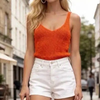 Top Timéo Bretelles Maille Fine Irisée Lurex – 85% Viscose, Ultra-Léger,Taille Unique