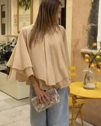 Top Cape Mousseline Dos Nu Vap — Made in Italy Femme