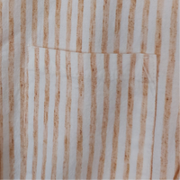 Short Rayé Coton Lin Maé — Taille Élastique 4 Poches Femme