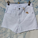 INEVA-SHORT-TOILE-COTON-STRECH-BLANC-FRANGES-EFFILOCHE