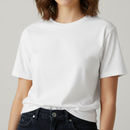 T-shirt Leria – Tee-shirt Col Rond Coupe Large 100% Coton Femme