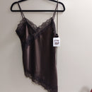 Top Bretelles Diego — Satin & Dentelle Bas Asymétrique