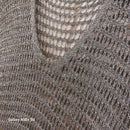 Top Cara kaki – détail maille gros filet lurex, rendu irisé et sophistiqué