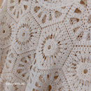 Top Dialo – détail crochet 100% coton ecru, texture aérée et légère