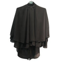 Top cape mousseline dos nu Vap noir taille unique made in Italy - ineva