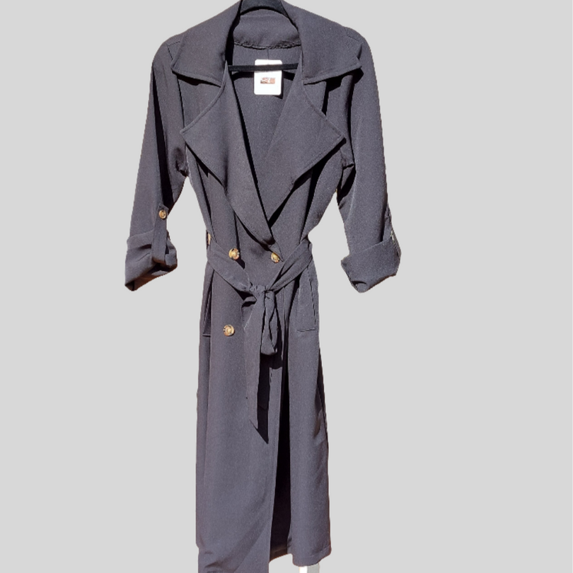 Trench GRET Long Femme | Imperméable Léger Ceinturé | Style Robe