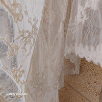 Top Crochet Résille Louisa — Col V Manches Poncho Taille Unique Bohème Femme