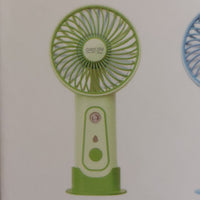 Ventilateur brumisateur main Pnoé vert rechargeable USB-C 3 vitesses - ineva
