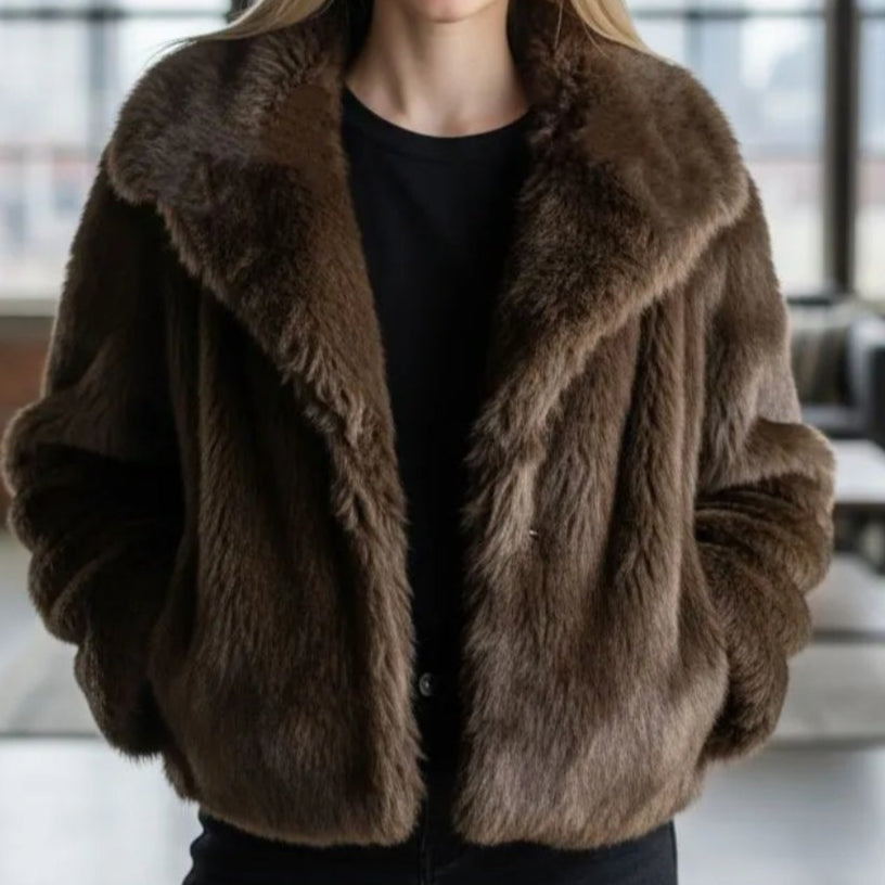 Veste VANESSA - Fausse Fourrure Premium Femme | Élégance & Confort