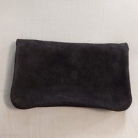 Vue de dos du portefeuille Tomar.n en cuir nubuck montrant les finitions