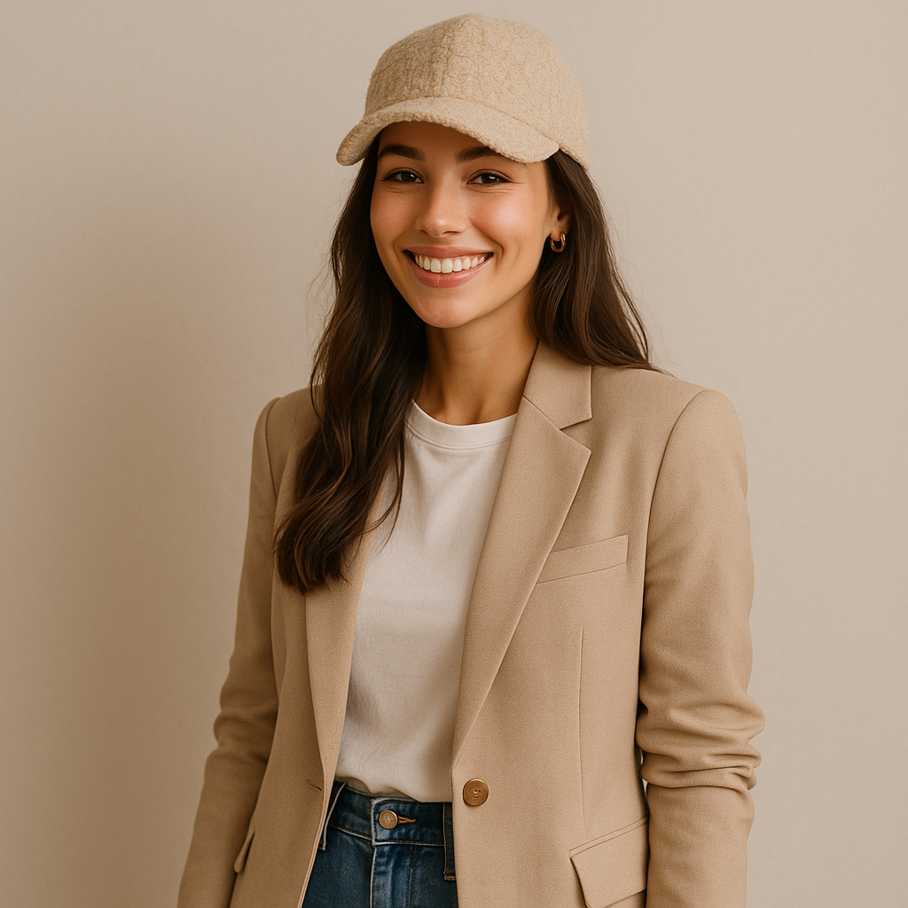 Casquette ALMA Bouclette - Baseball Cap Femme Girl Power